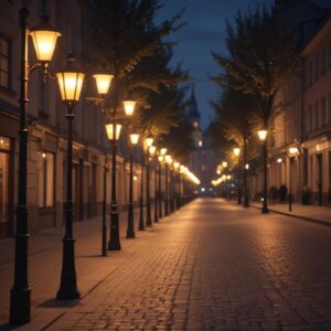 Уличные светильники на солнечных батареях